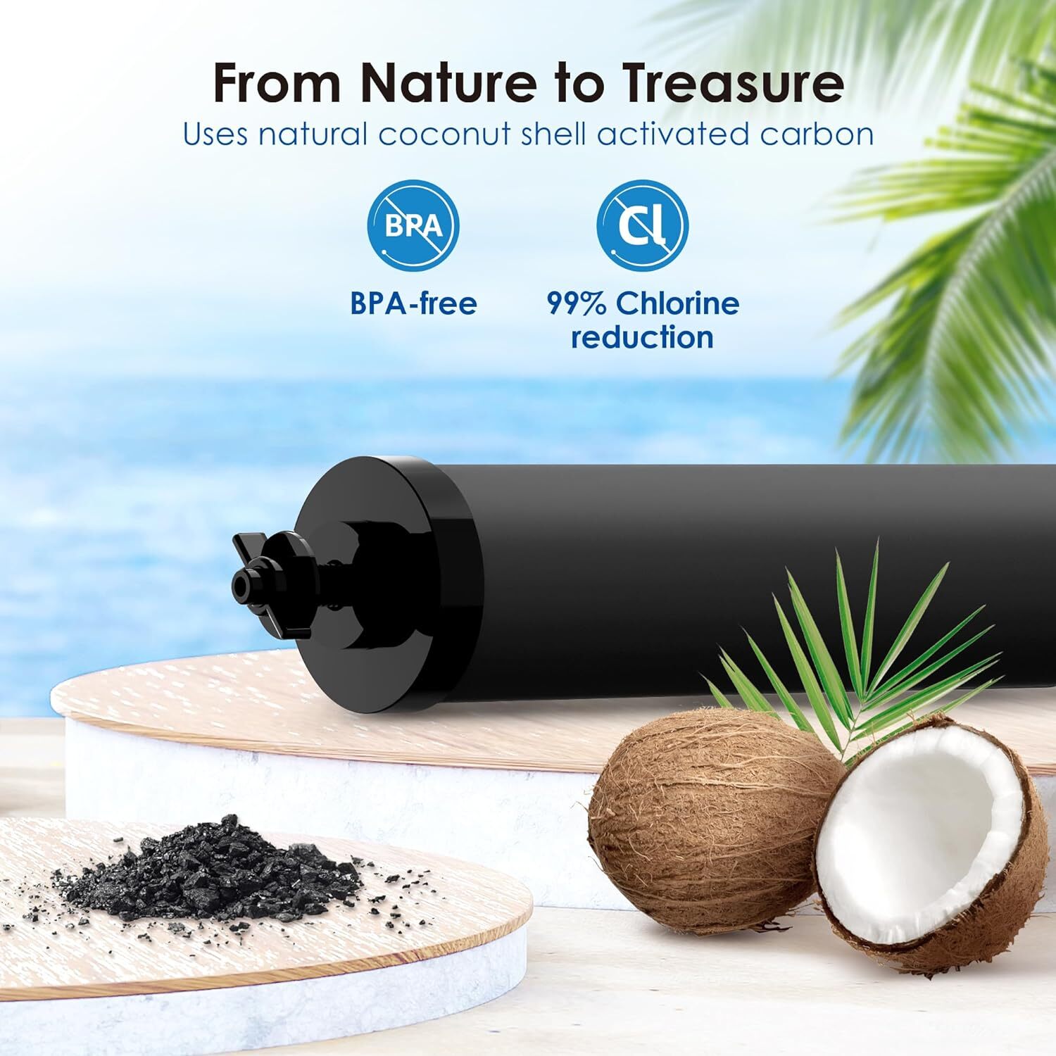 Fit For Black Berkey Replacement Filters BB9 Purification Water Filter 2 Pack