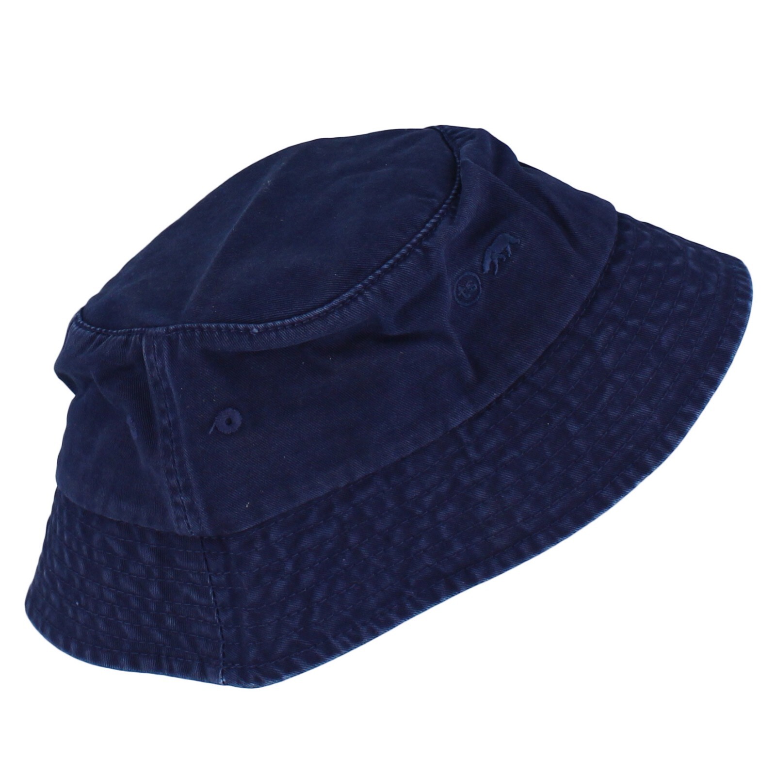 Taylor Stitch Men's Bucket Hat in Navy Twill Organic Cotton Embroidered Logo $38