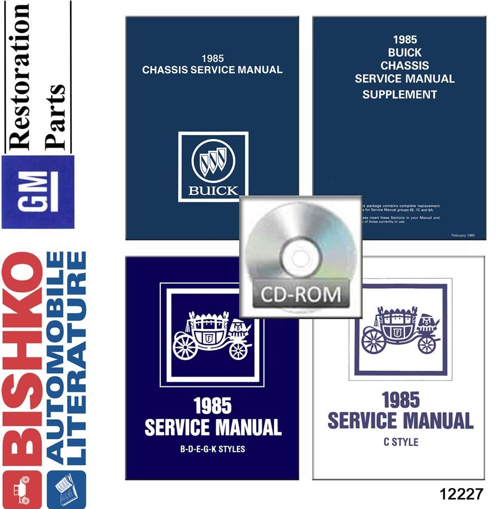 1985 Buick w SUPPLEMENT II TWO FISHER BODY BOOKS Factory Shop Service Manual