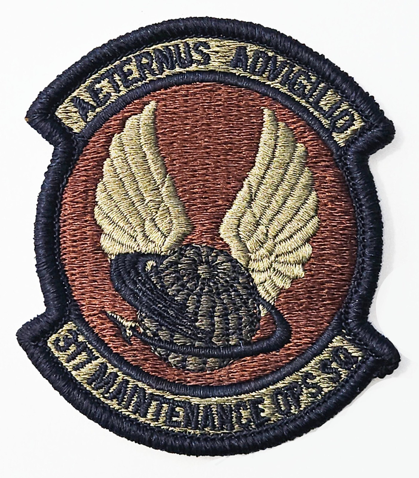 Air Force 317th Maintenance Operations Squadron Spice Brown Hook Back Patch