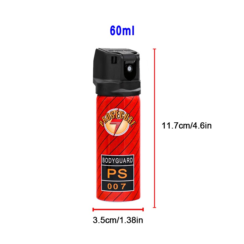 Black 801 380 BV Micro Stun Gun Self Defense W/ 1 Bottle Free Pepper Spray