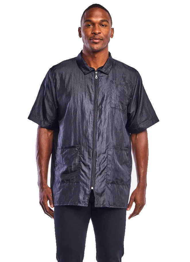 Betty Dain Nylon Barber Jacket 894 - BLACK Size M/L