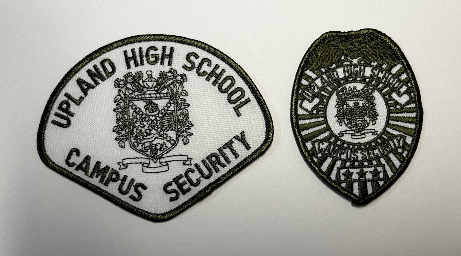 CALIFORNIA UPLAND HIGH SCHOOL CAMPUS SECURITY PATCH SET SAN BERNARDINO CO #PDD47