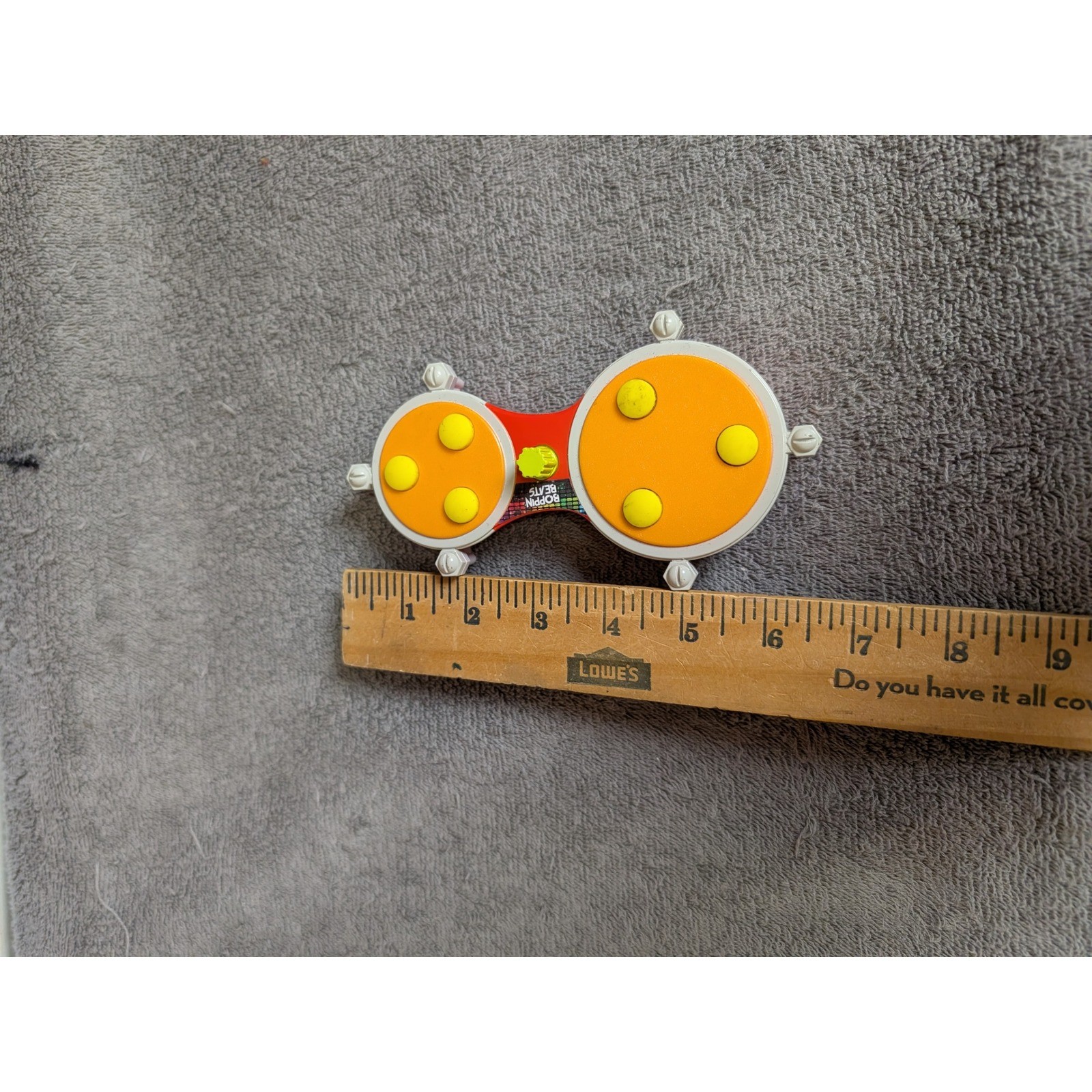 Boppin Beats Electronic Drum Pad Toy Red Orange Yellow Handheld Musical Toy