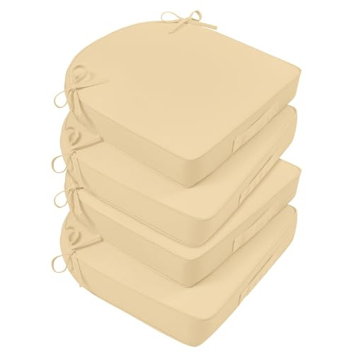 Patio Chair Cushions for Patio Chairs, 19 x 19 Outdoor Chair Cushions Set of