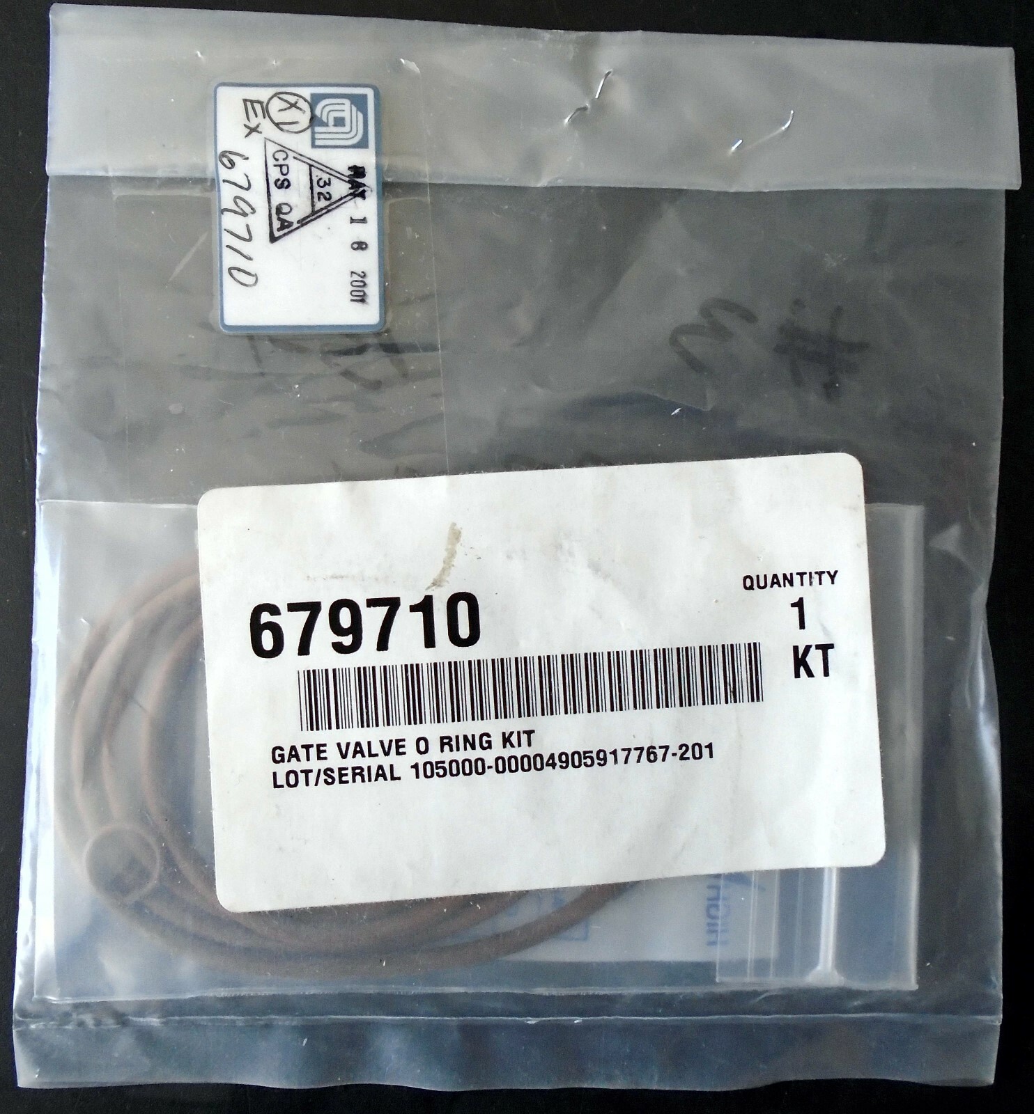 1 Gate Valve O-Ring kit, 679710, Applied Materials