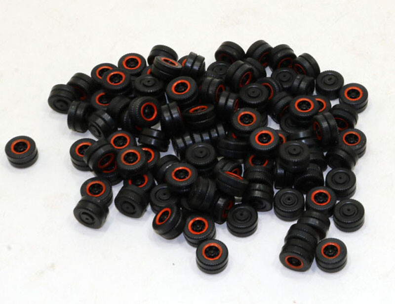 Lot of (100) Herpa/Promotex  Dual Truck/Trailer Spoke Wheels - No Axles 1/87 HO