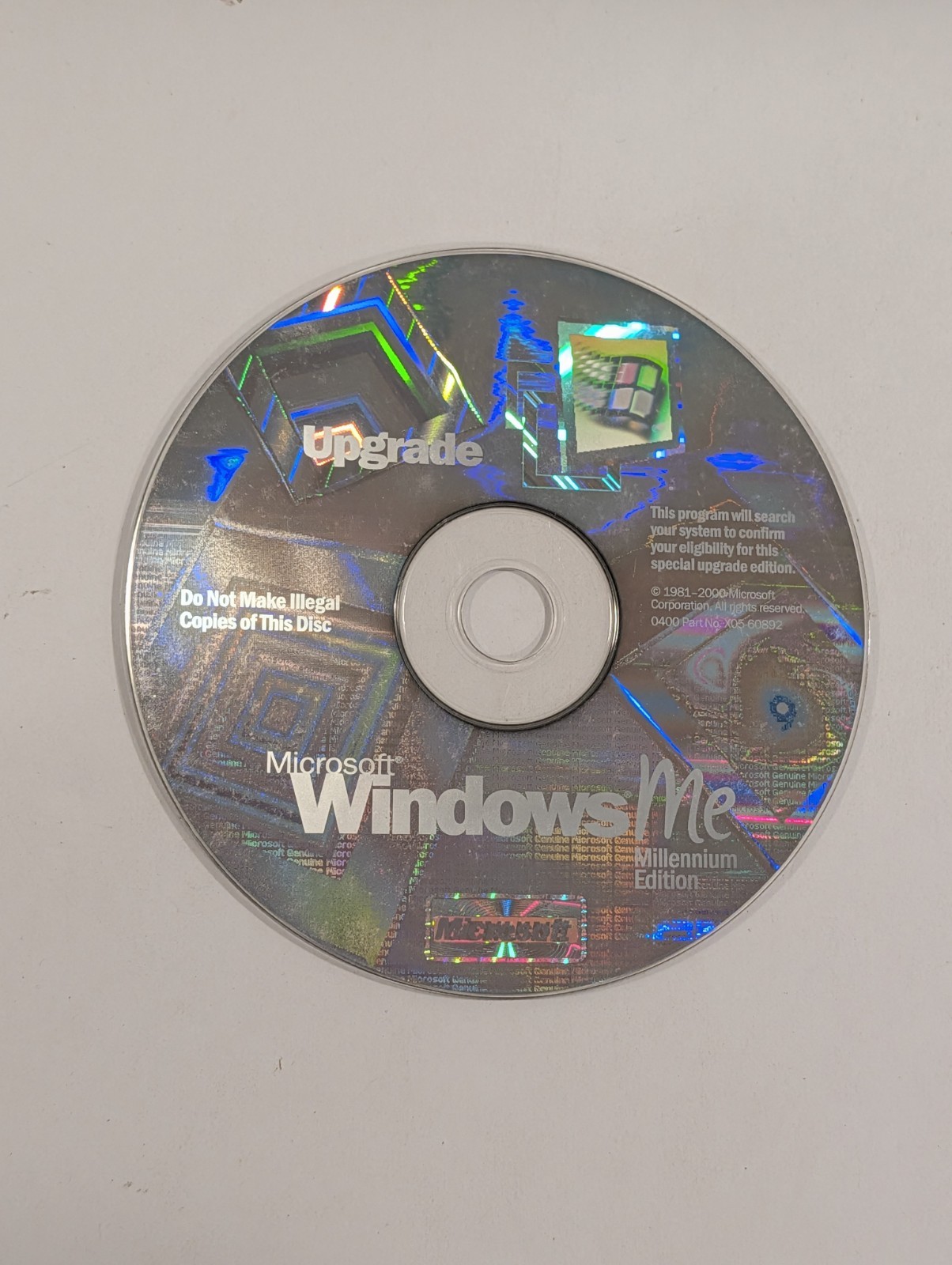 Windows Millennium Me Upgrade CD | Disc Only