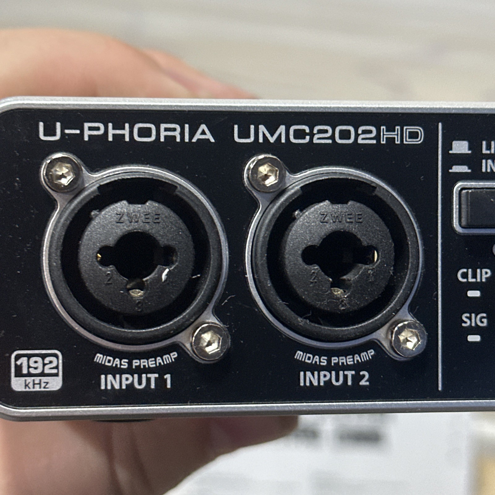 Behringer U‑Phoria UMC202HD USB Audio Interface