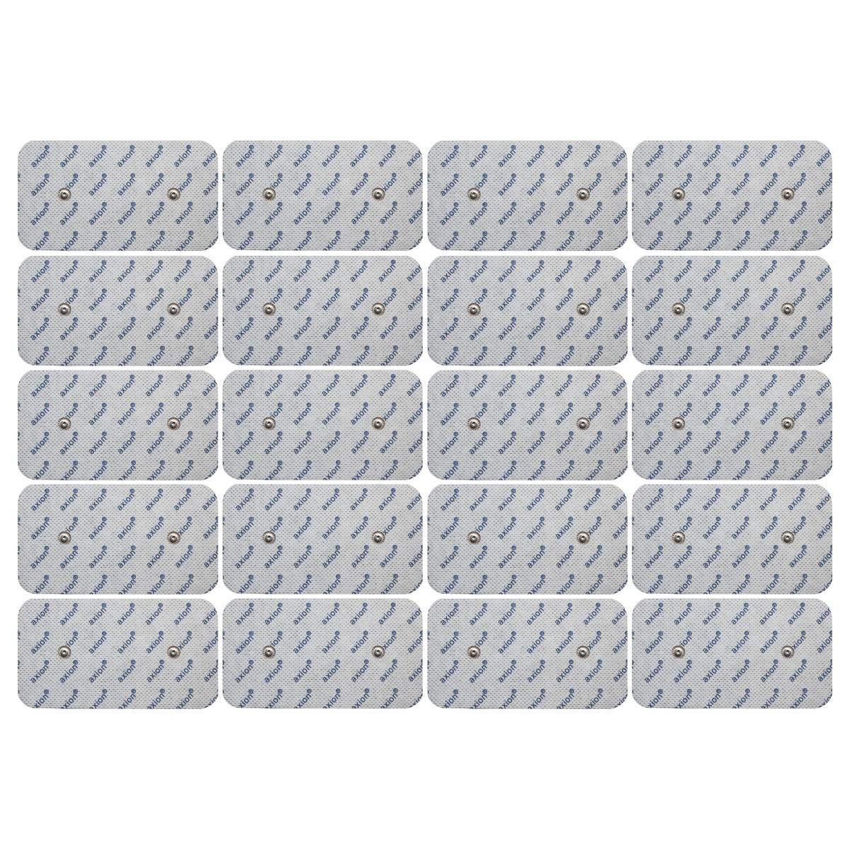 Set of 20 TENS Unit Electrode Pads - 4x2" - Compatible with Compex Muscle Sti...