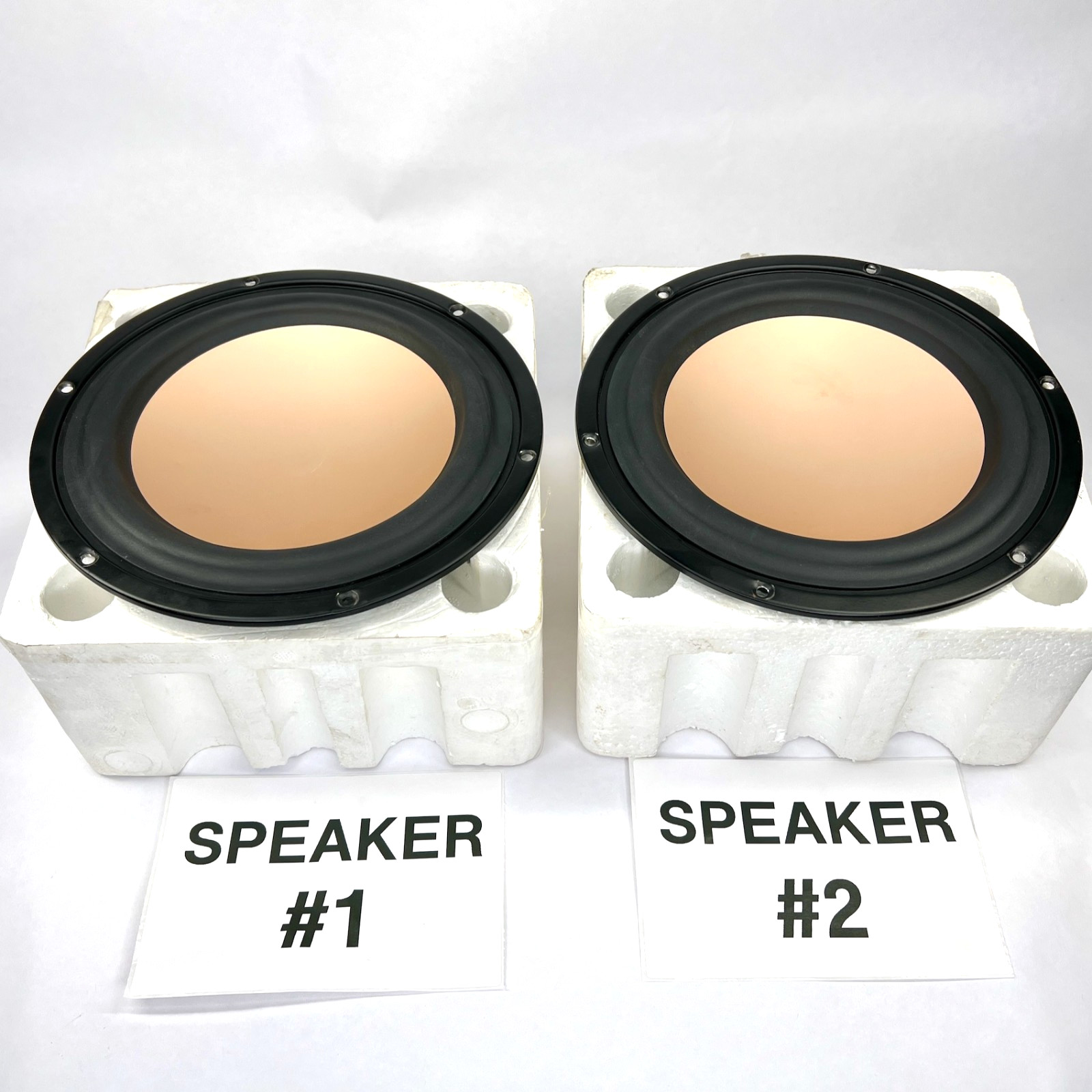 Pair of Two HiVi M8N-1 8" Aluminum / Magnesium Woofer Set - New Out of Box