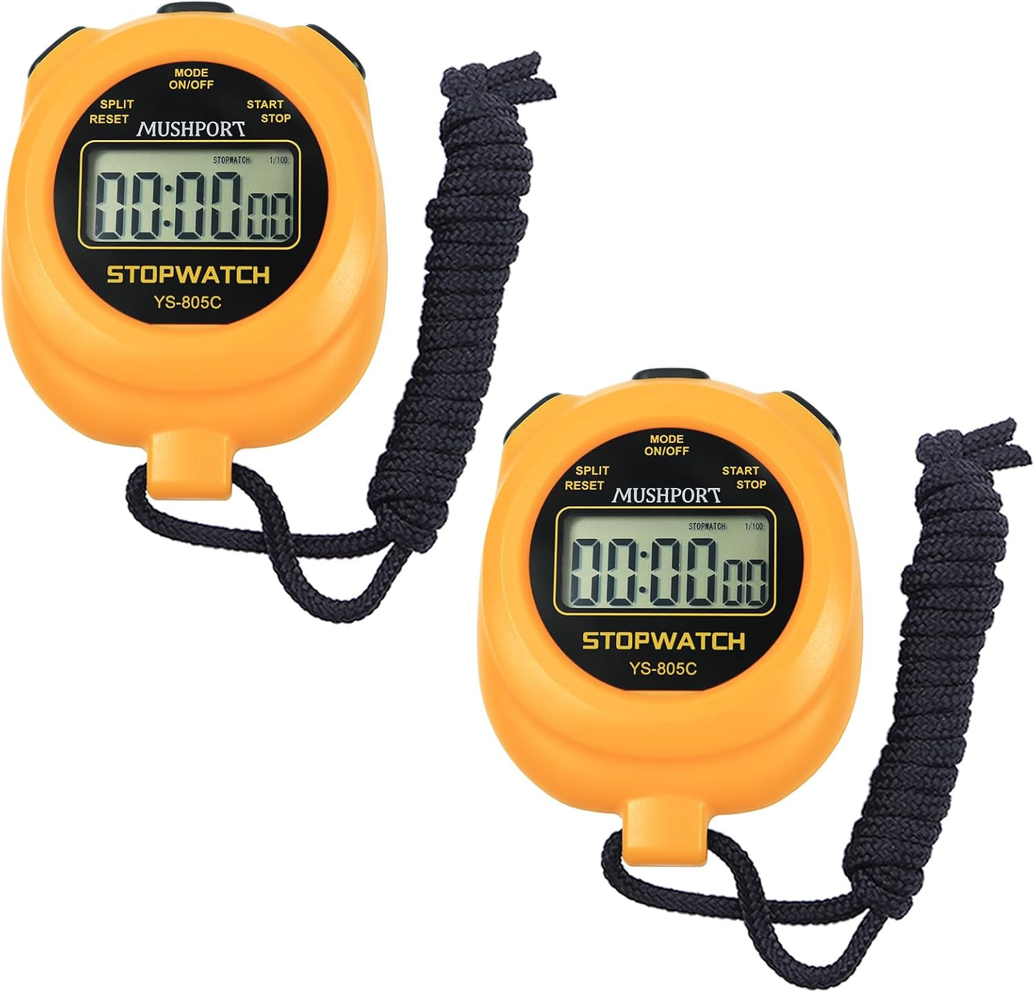 2 Pack Digital Stopwatch Timer with On/Off Countdown, AAA Battery Included, Larg