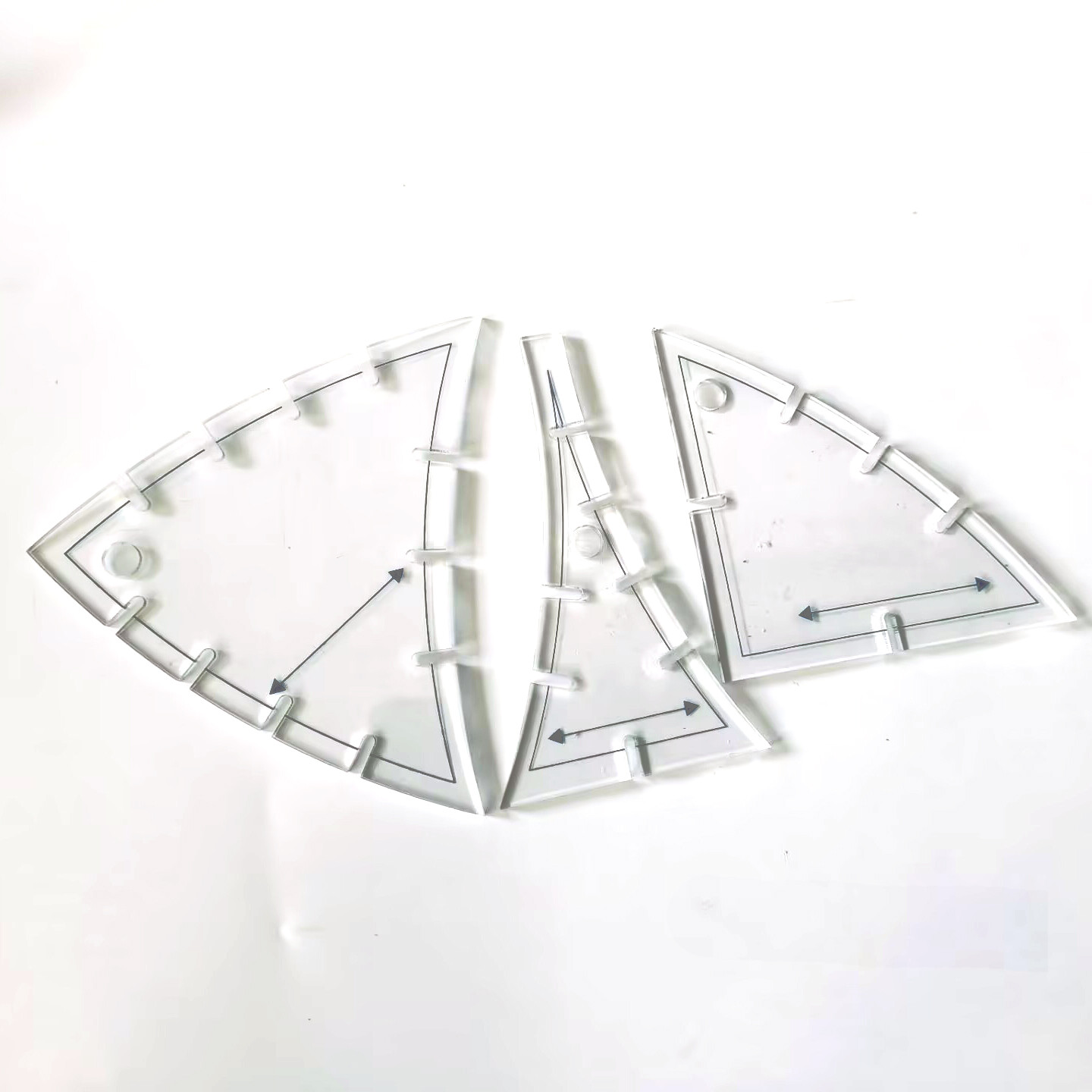 3Pcs/set CutRite, Slit'N Sewing Winding Ways Template SetCreative Design
