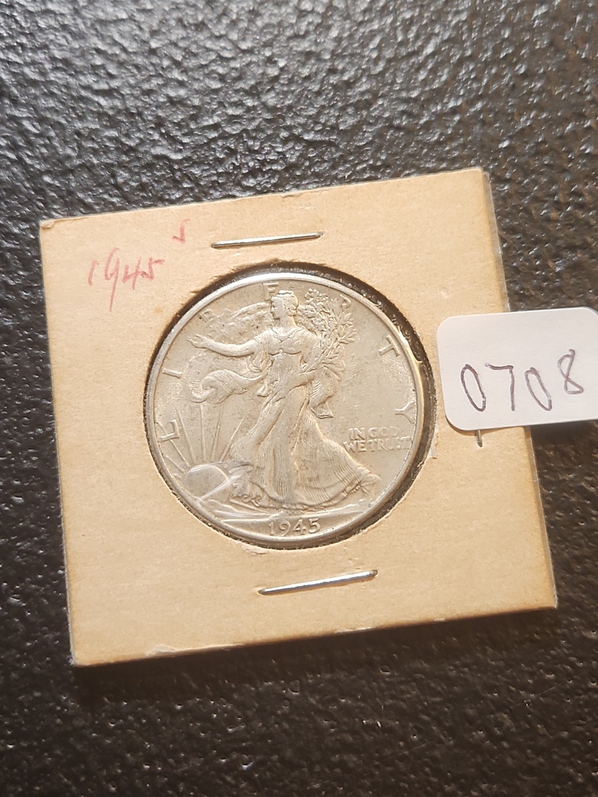 1945-S WALKING LIBERTY HALF DOLLAR #0708