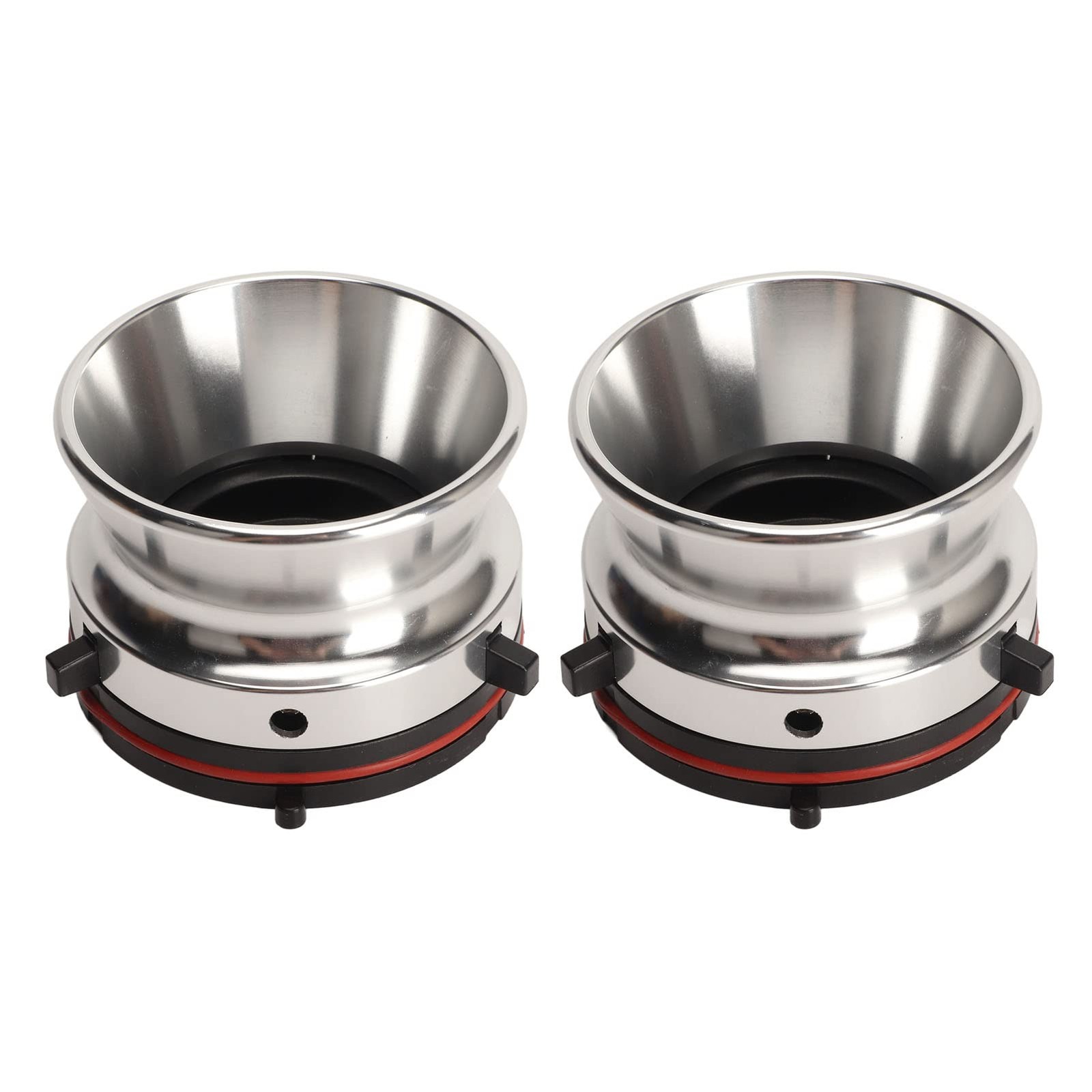 NAB Hub Adapters, 1 Pair Professional Polished Aluminum Alloy 10In Silver
