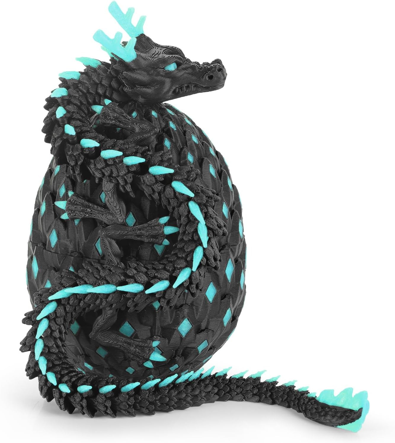 12-Inch 3D Printed Dragon Eggs, Glow in the Dark Fidget Toys for Kids & Adults,