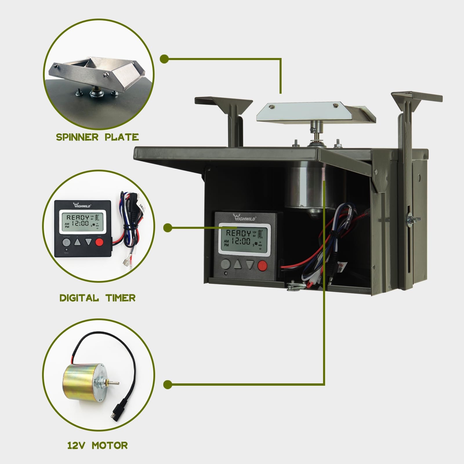 12-Volt Deer Feeder Digital Power Control B- 12V Unit.