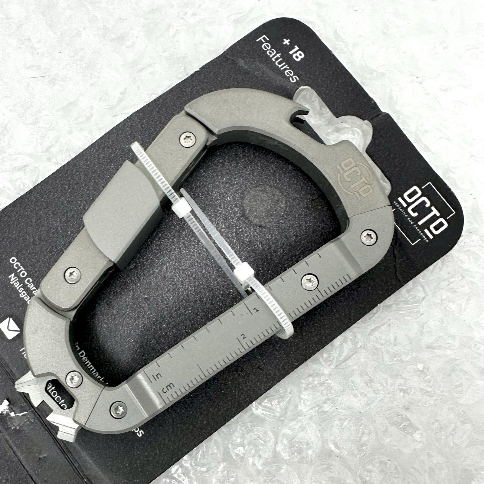OCTO Titanium 18-in-1 Carabiner MULTITOOL TI - Versatile Lightweight *NEW*