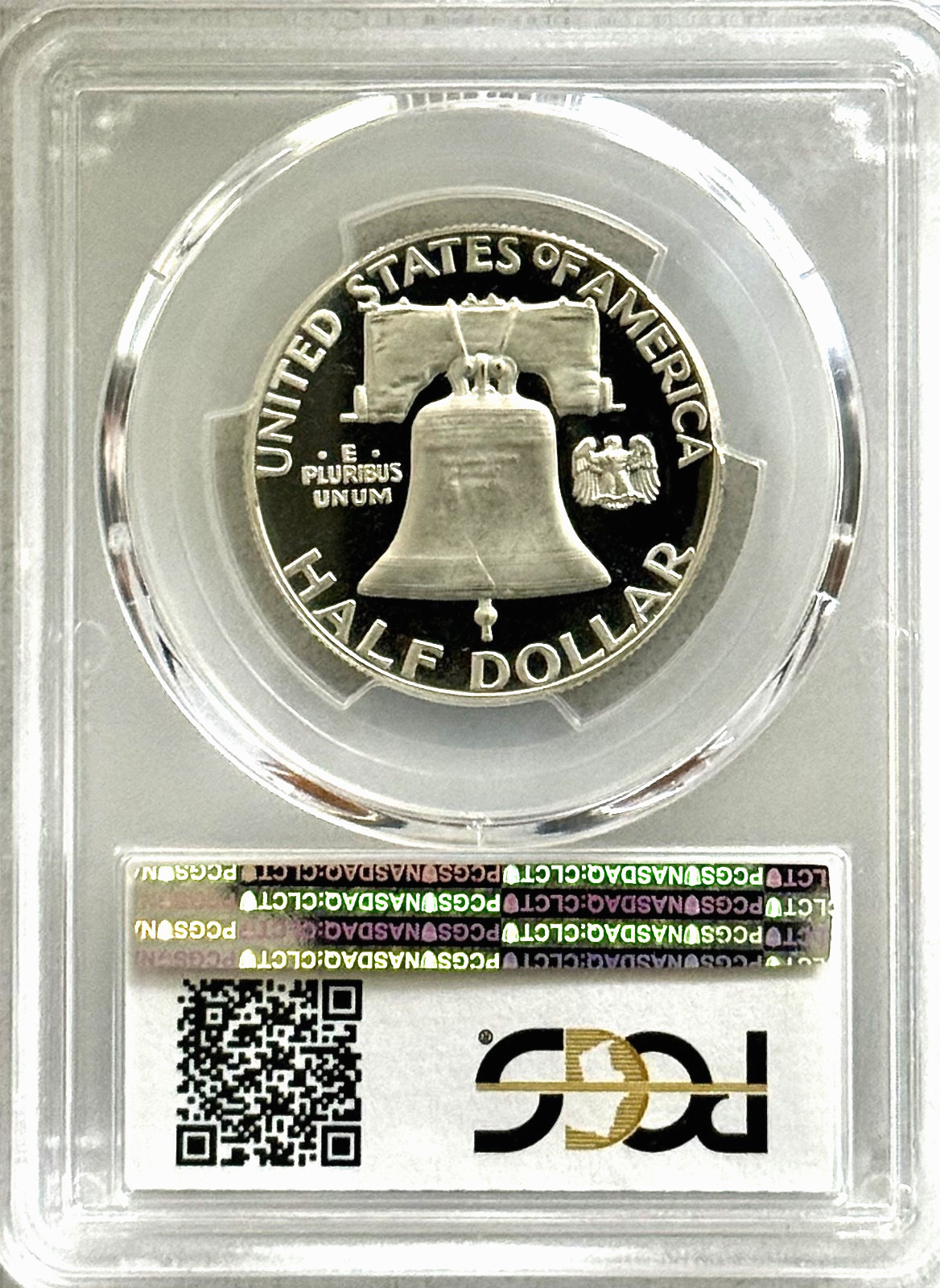 1956 PROOF FRANKLIN, PCGS PR68 CAMEO, NO SPOTS OR TONING, TITANIUM FROST REVERSE