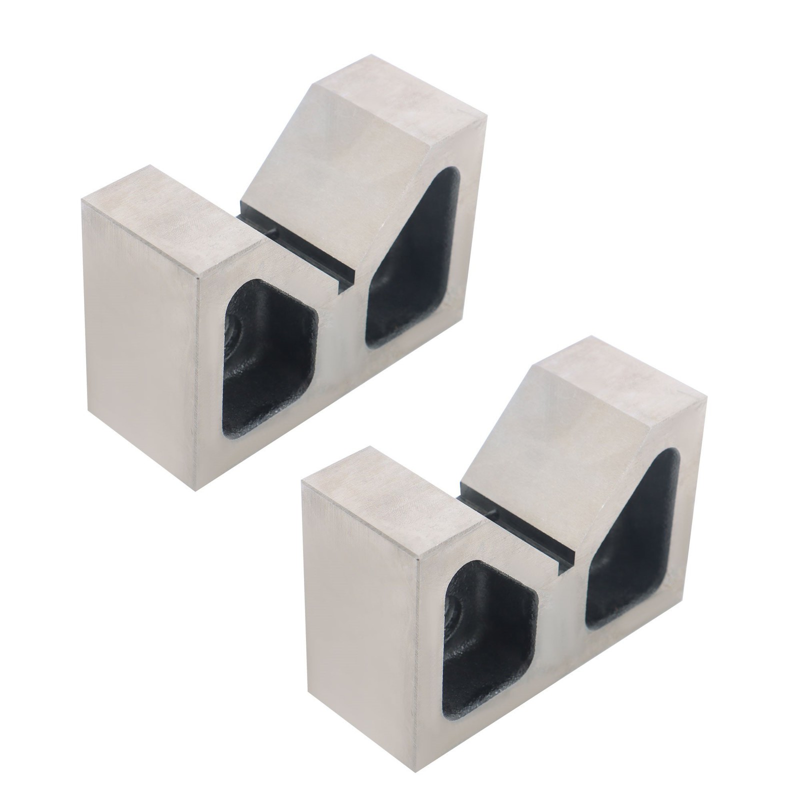 Pair Of 4inches x1-5/8inches x2-5/8inches 90° Cast Iron V-Blocks V-Block Ground