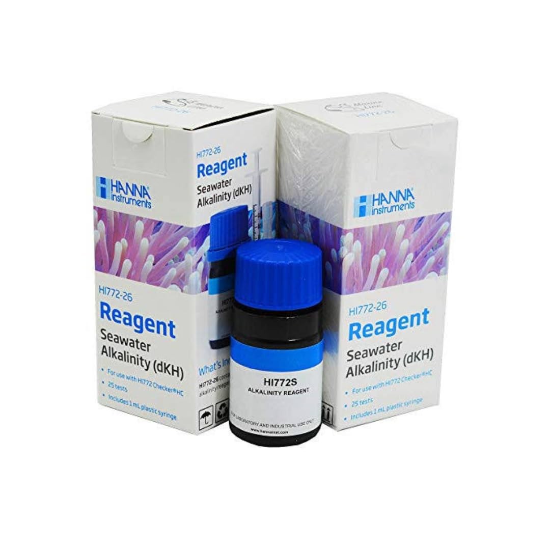 Hanna HI772-26 REAGENTS - 2 Pack - for HI772 Checker Saltwater Aquarium Alkal...