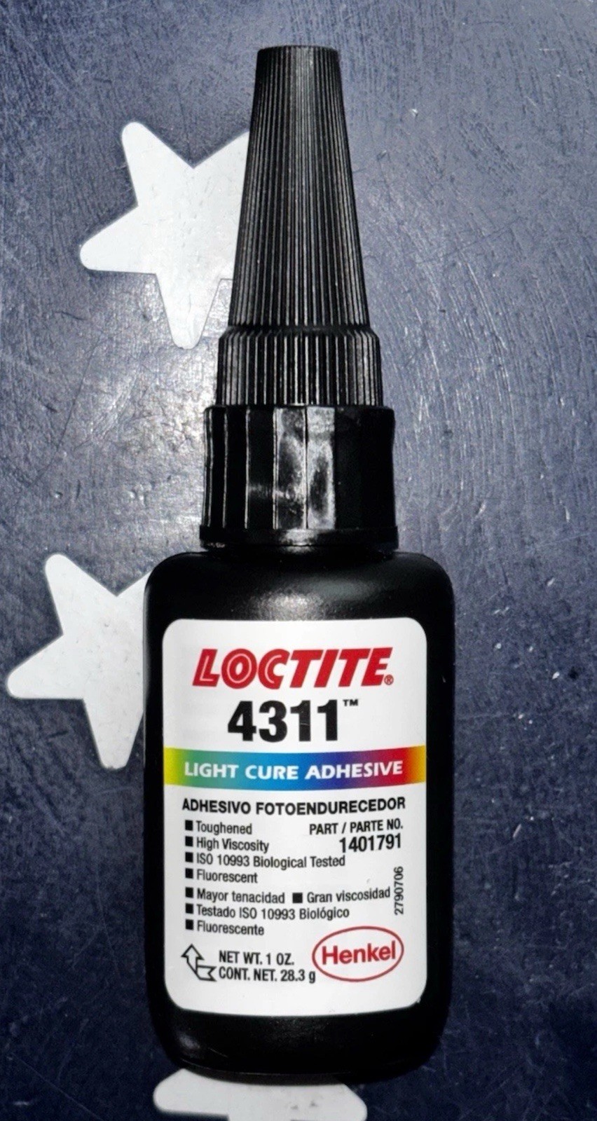 Loctite 4311 Light Cure Adhesive 1 OZ / 28.3g 1401791    EXP: 07/2026