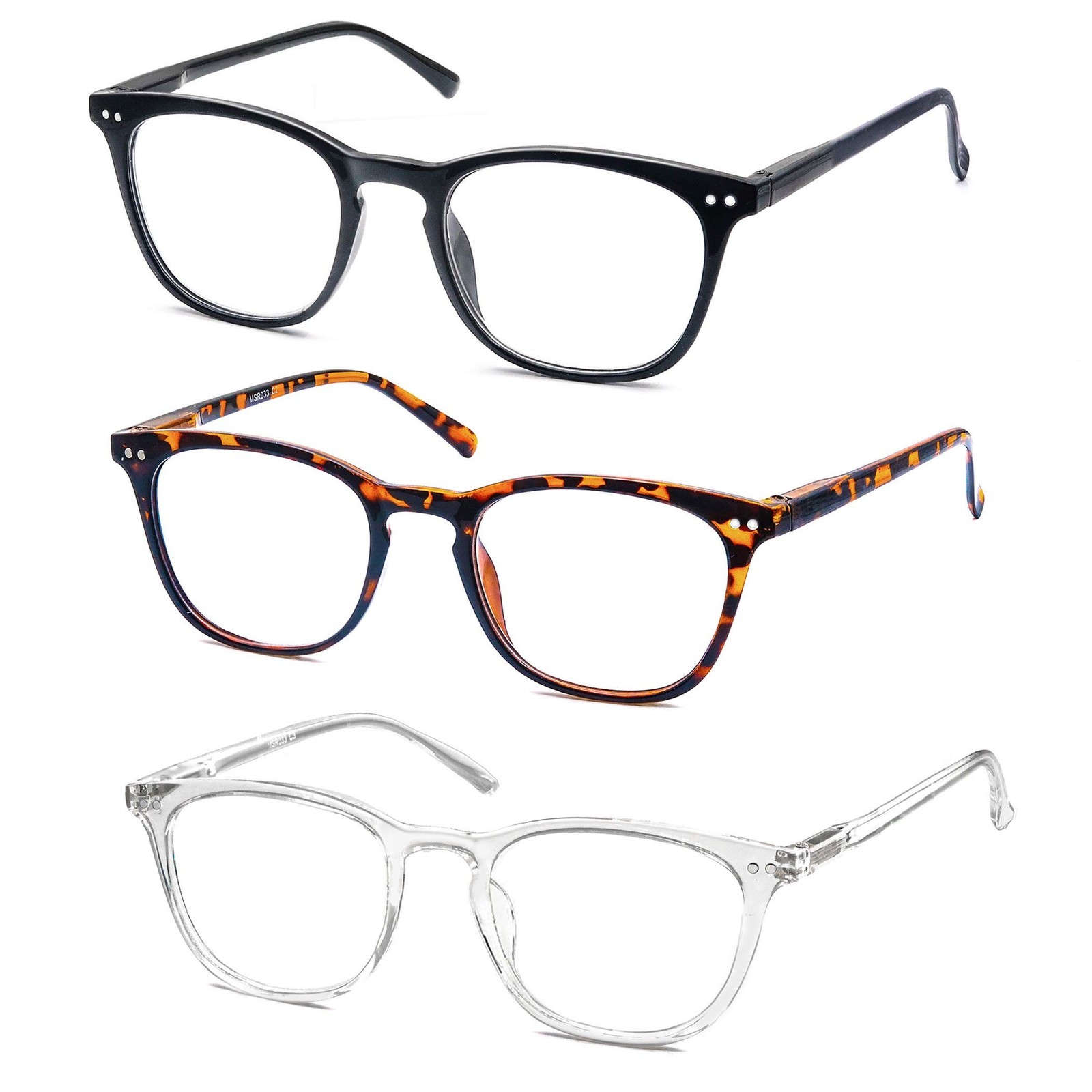 Reading Glasses Women Men Stylish Readers 1.0 Lightweight Reading Cheaters Gl...