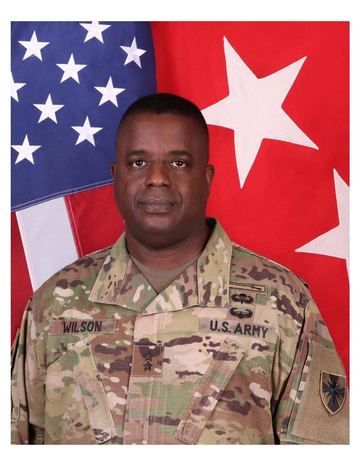 United States Army General David Wilson 8x10 Portrait Photo On 8.5" x 11"