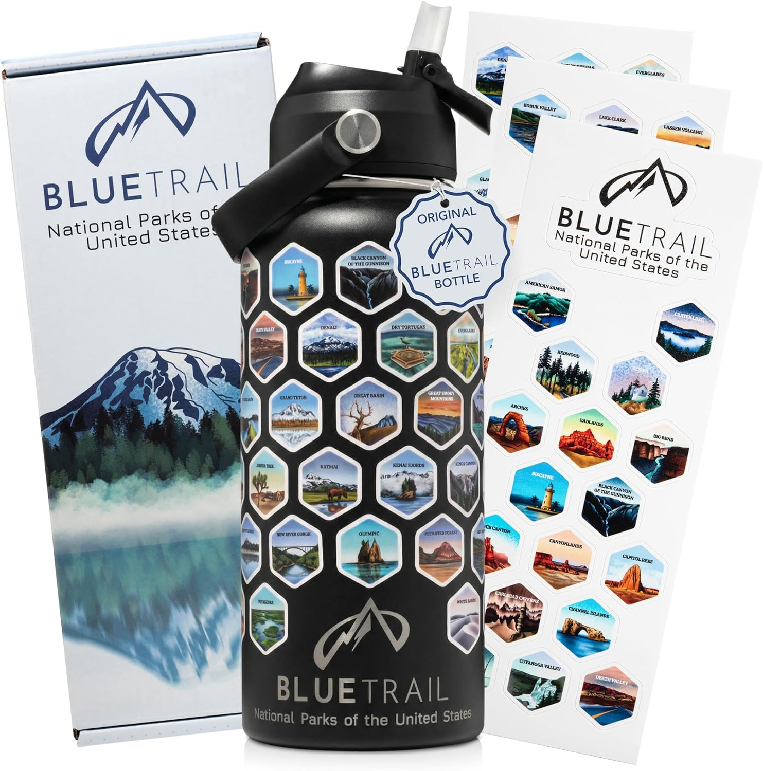 National Parks Water Bottle with Stickers