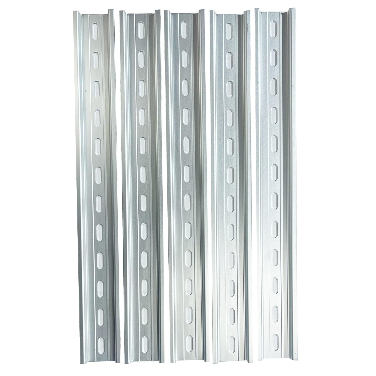 T&G 5 Pieces DIN Rail Slotted Aluminum RoHS 35mm Wide 7.5mm High (24")
