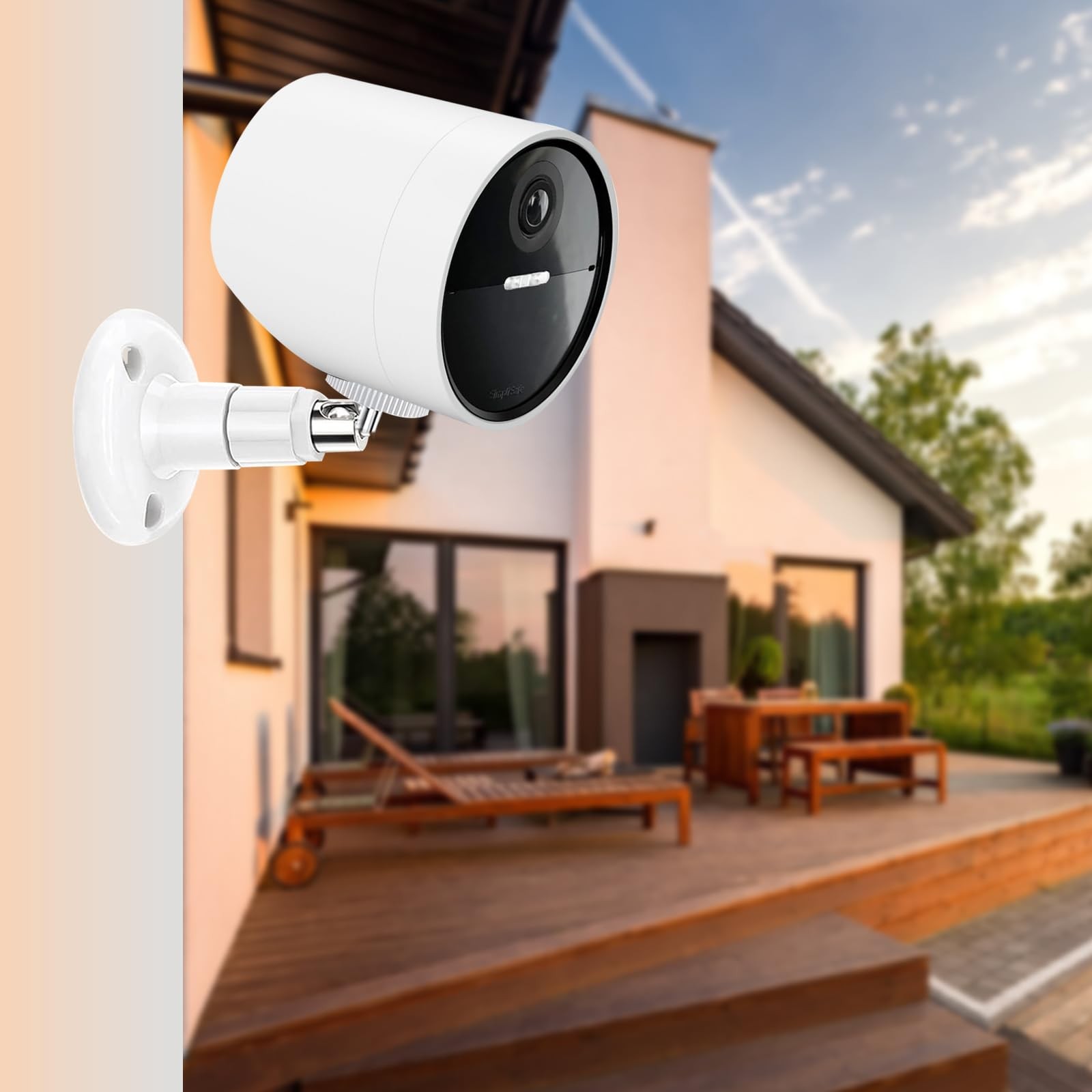 2 Pack Wall Mount Compatible with SimpliSafe Outdoor Security Camera, 360° Rot
