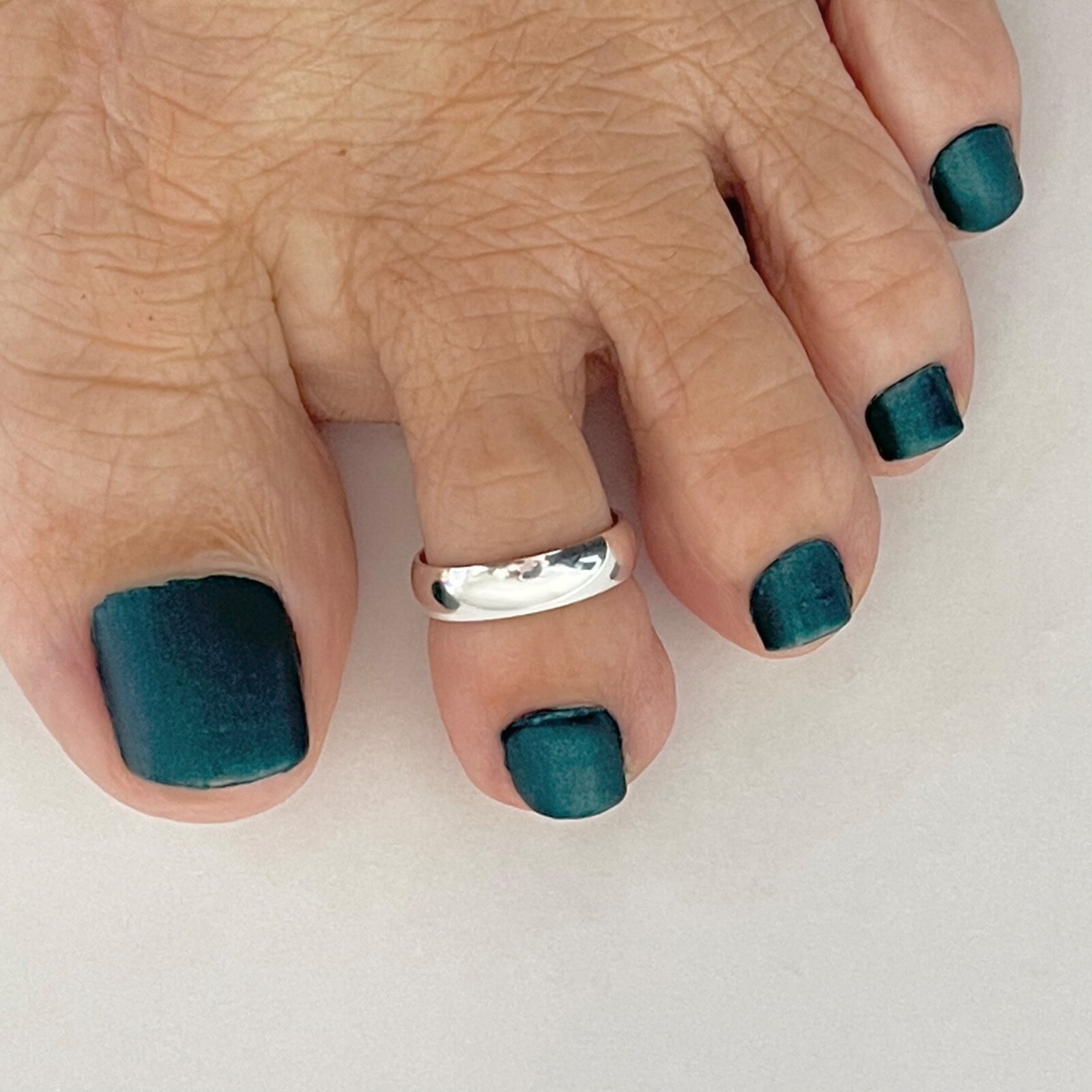 Sterling Silver 4MM Band Toe Ring, Silver Ring, Midi Ring, Pinky Ring, Rings