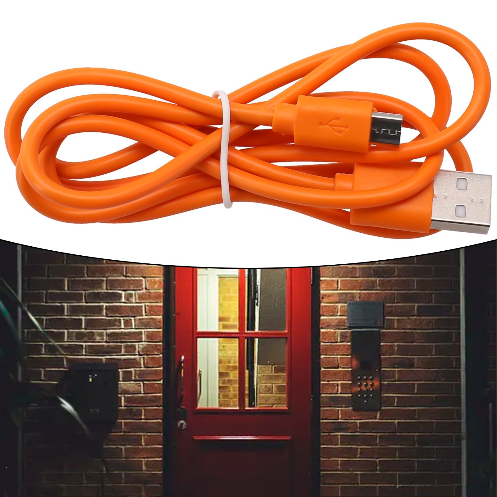 1Pcs USB Charging Cable For Ring Doorbell Replacement 3.3ft/1m High Quality ~