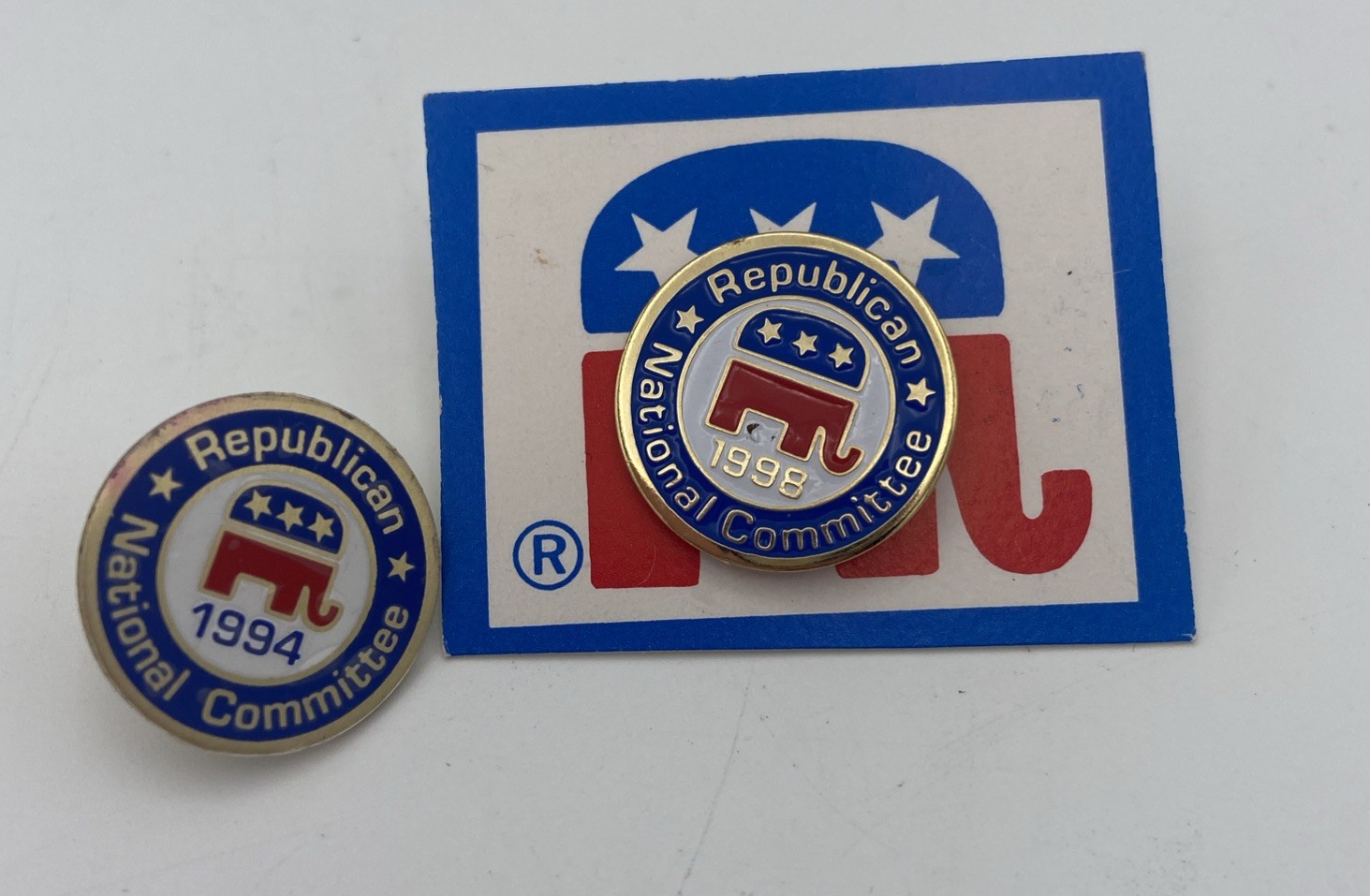 Lot/2 Republican National Committee Lapel Pins-1994&1998