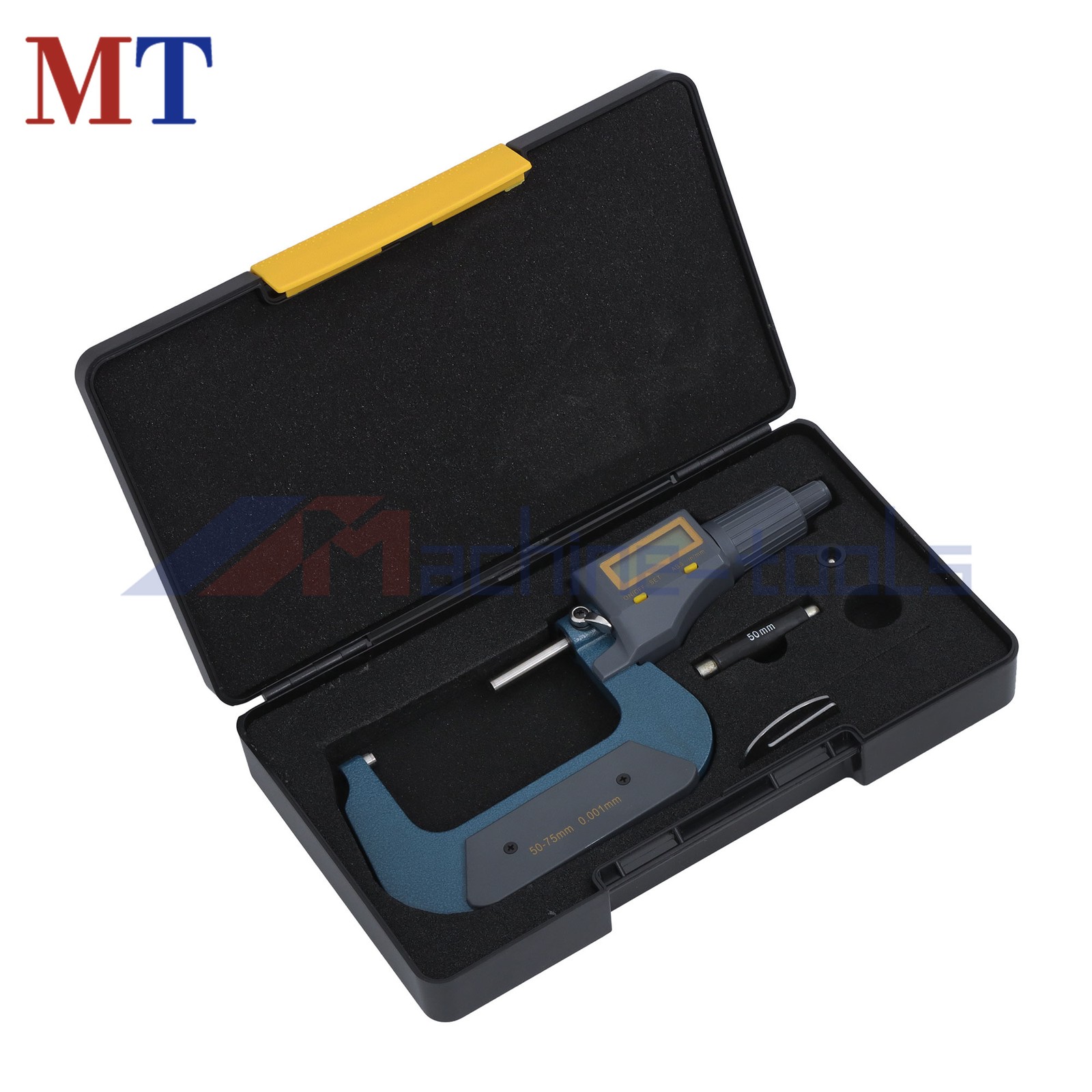 2-3" 0.00005" Large LCD Display Digital Outside Micrometer Carbide Tip 50-75mm