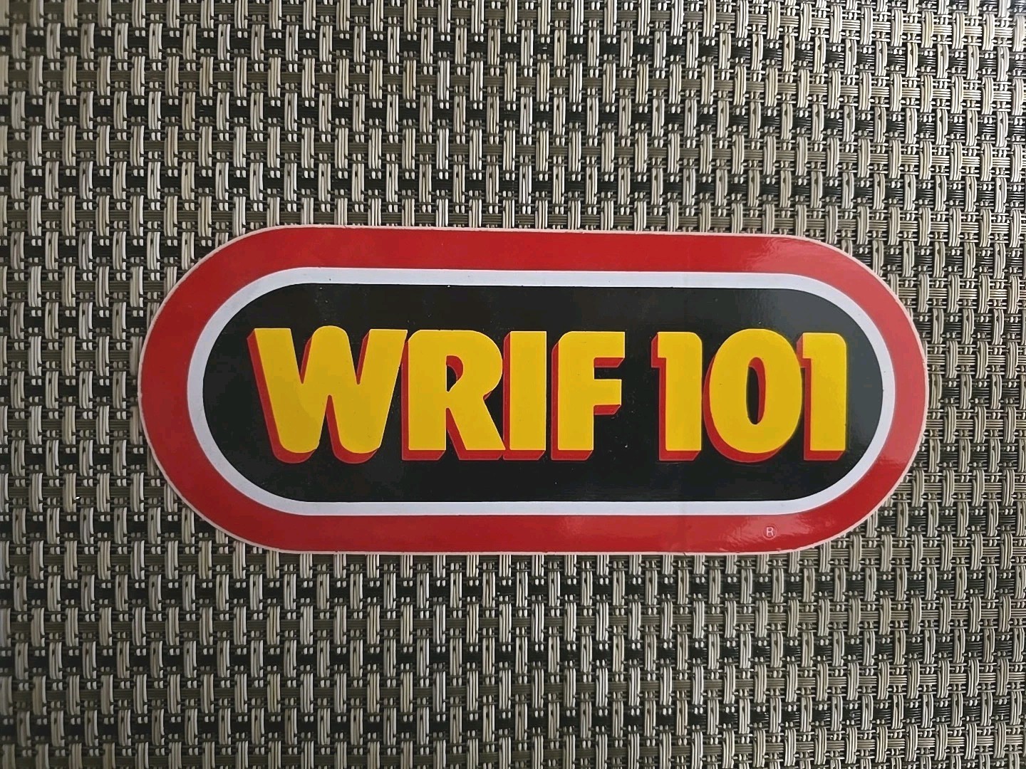 Vtg WRIF 101 Bumper Sticker Concert Detroit Rock Station Radio FM Multi-Color