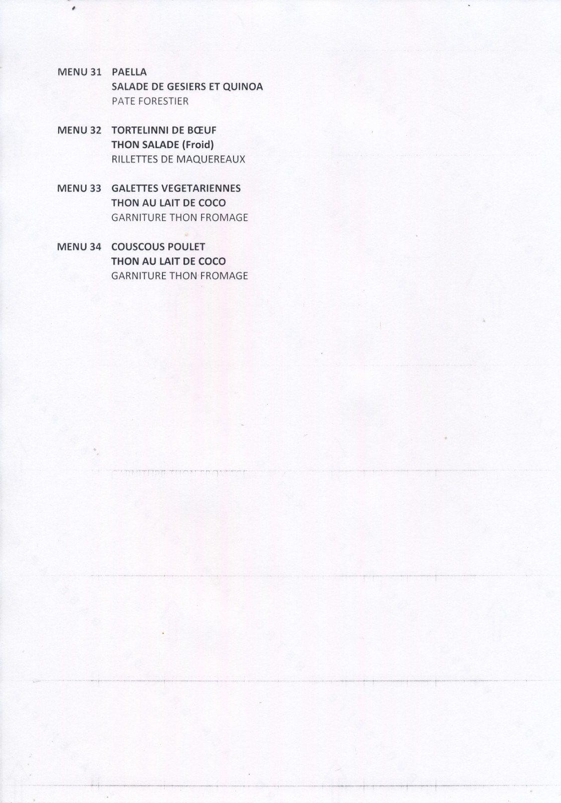 OFFERED PORT Combat Ration "Commando", Menu No. 24, D.D.M 2028, French