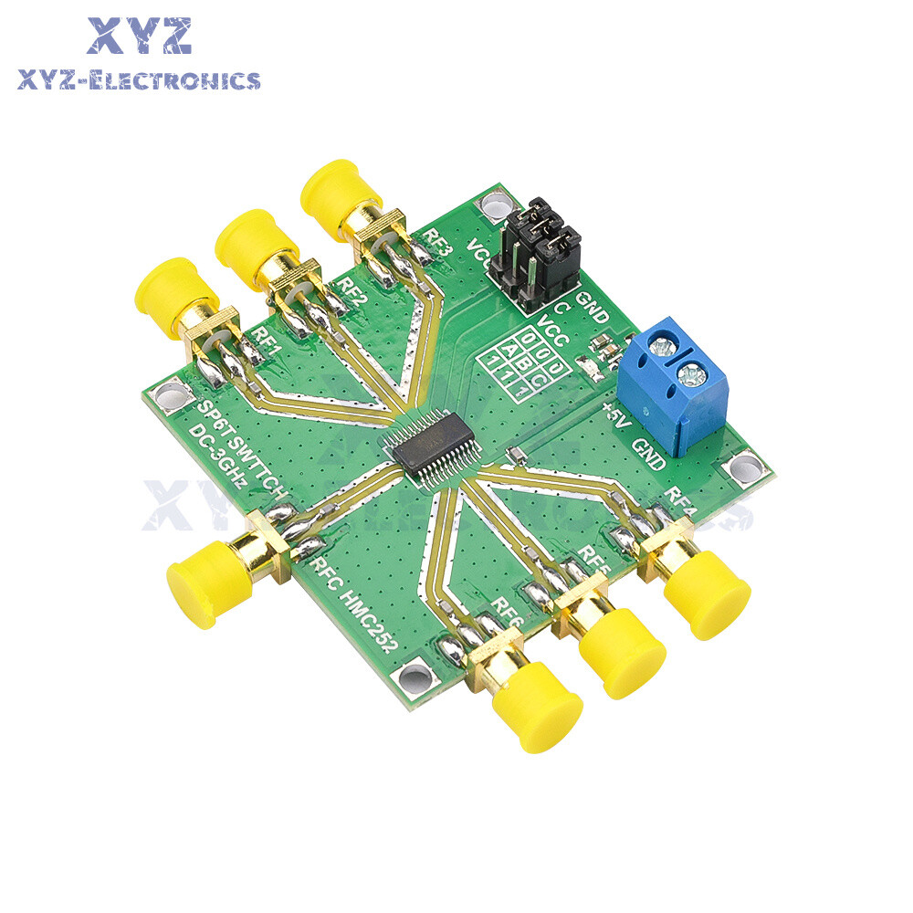 HMC252 DC-3GHz Non-Reflective RF Switch Module Module Single-Pole 6 Throw Switch