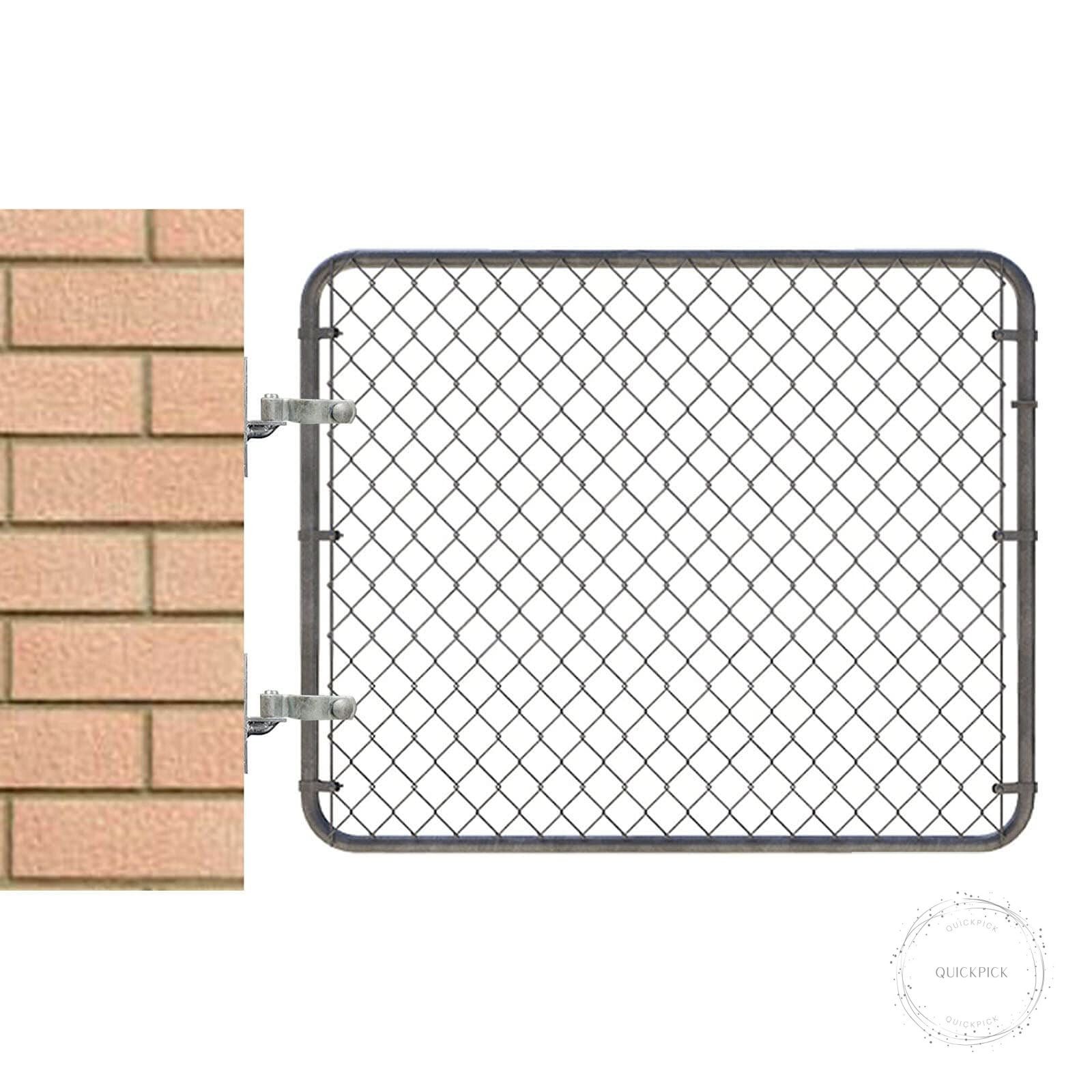 2 Pcs 2-3/8" Chain Link Fence Gate Post Hinge for Outside Diameter Post/Pipe, Pr