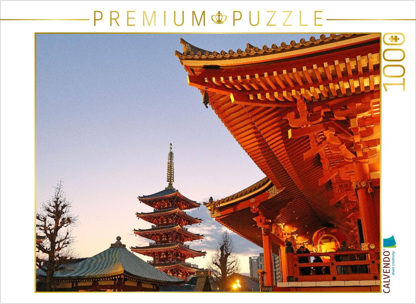 CALVENDO Puzzle Sensoji Temple | 1000 Teile Lege-Größe 64x48cm Foto-Puzzle für g