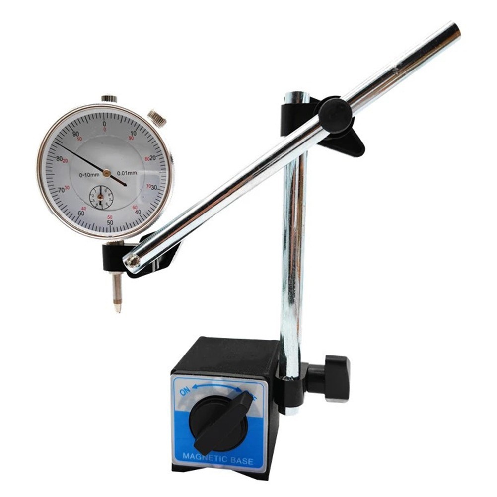 Dial Indicator with Magnetic Base for Precision Measurement 010mm Gauge