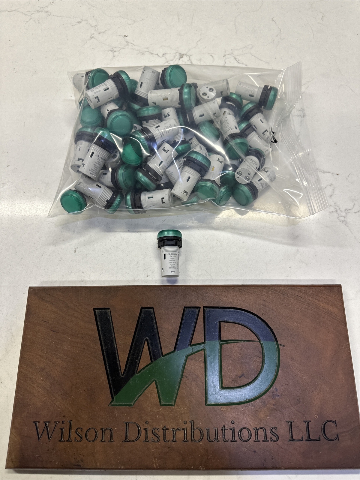 Lovato 22MM Green Pilot Lite LPMLE3 Brand New E53