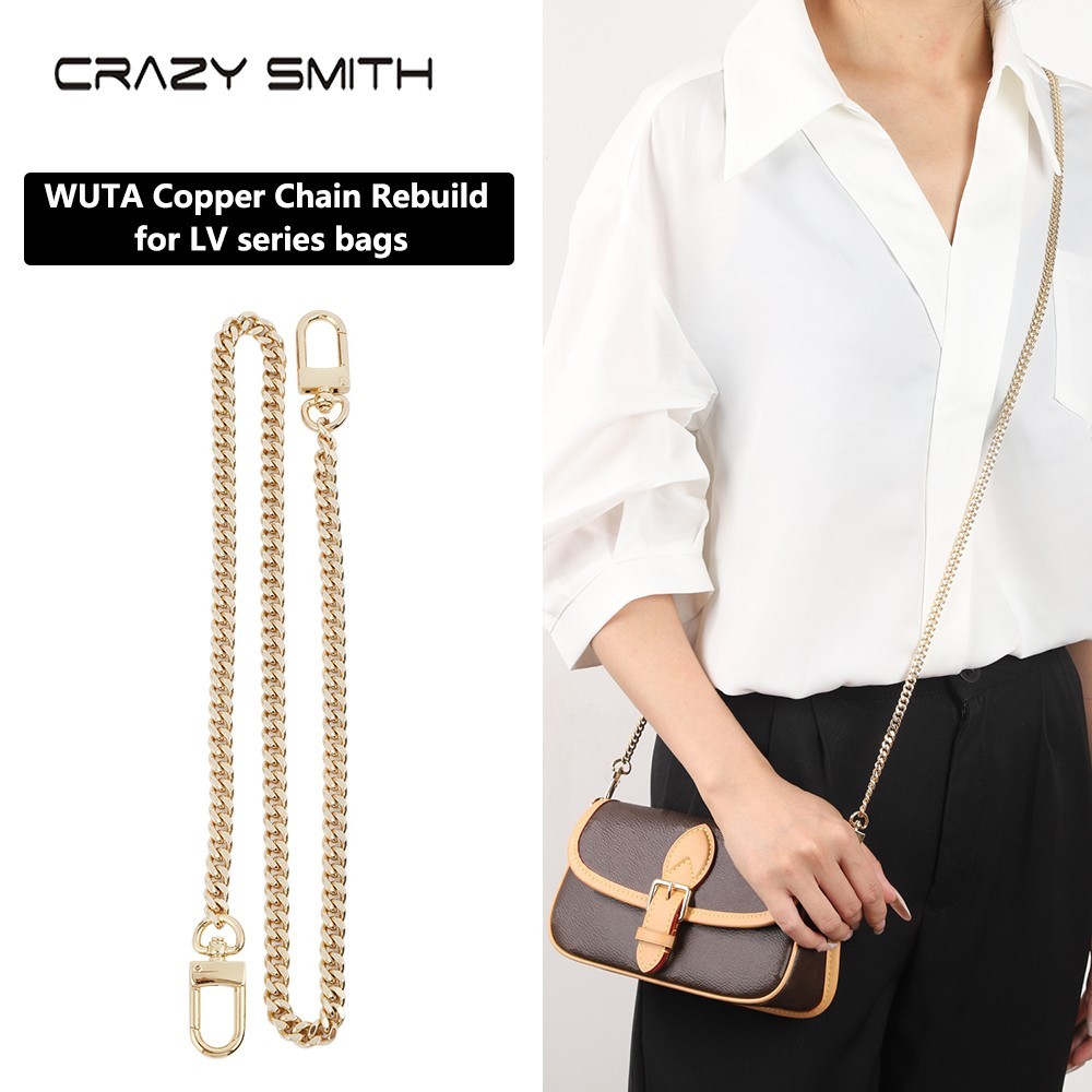 Gold Copper Grinding Should Chain Strap for Louis Vuitton Bag Replacement 23-47”