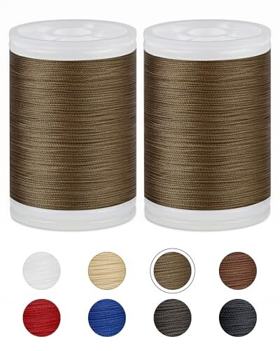 330 Yards  Extra Strong Upholstery Thread,Khaki Bonded Nylon Thread for Denim