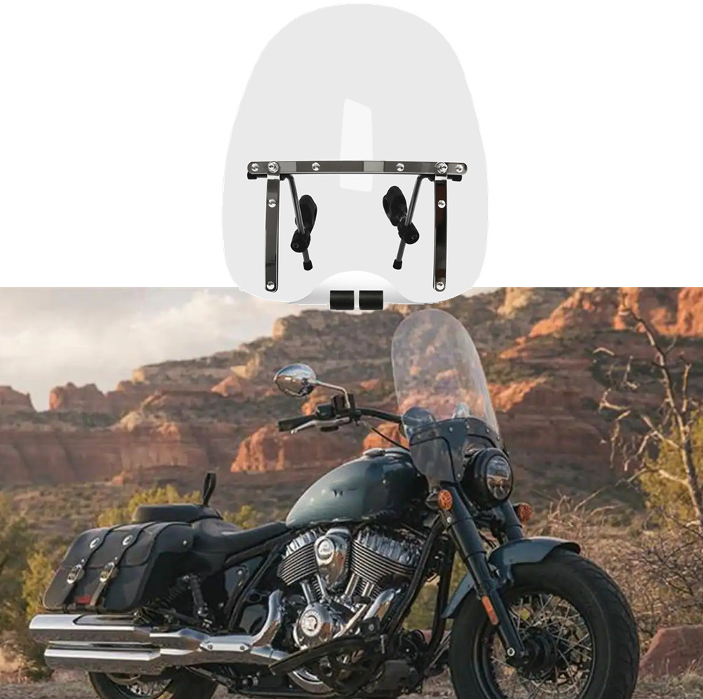 18"x16" Clear Windshield For Indian Scout 2015-2023 Sixty 2016-2023 2019 2018
