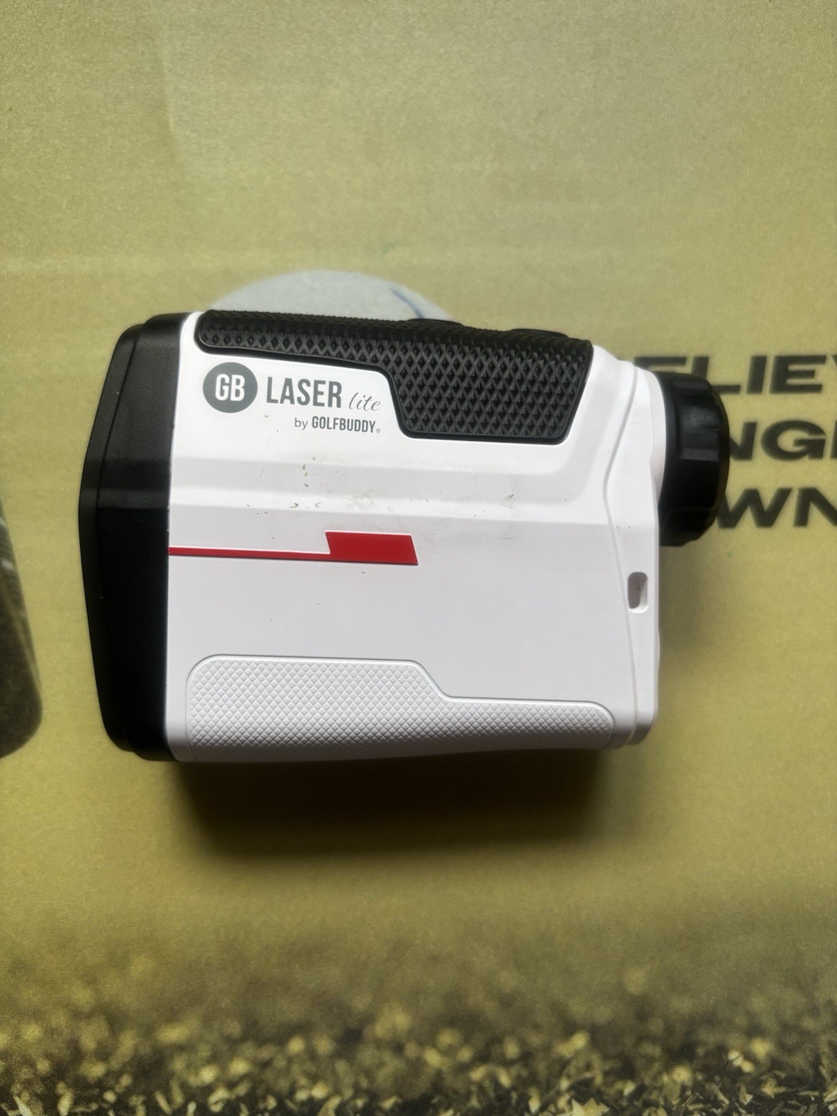 GolfBuddy Laser Lite Golf Rangefinder White With Good Battery