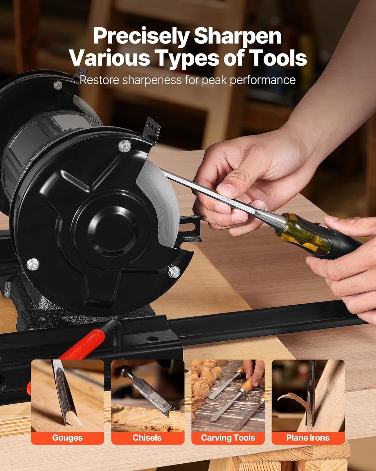 Multi-Grind Sharpening System, Vari-Grind Pro Sharpening Jig Kit for 6" & 8" Ben