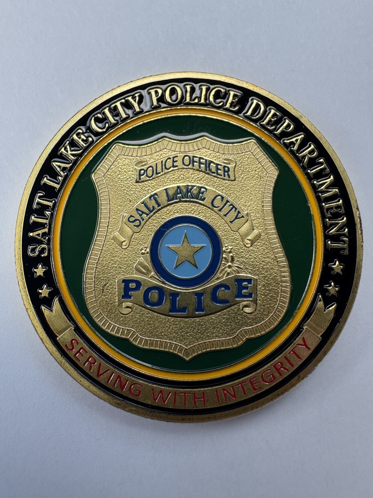 Salt Lake City Utah Police Challenge Coin