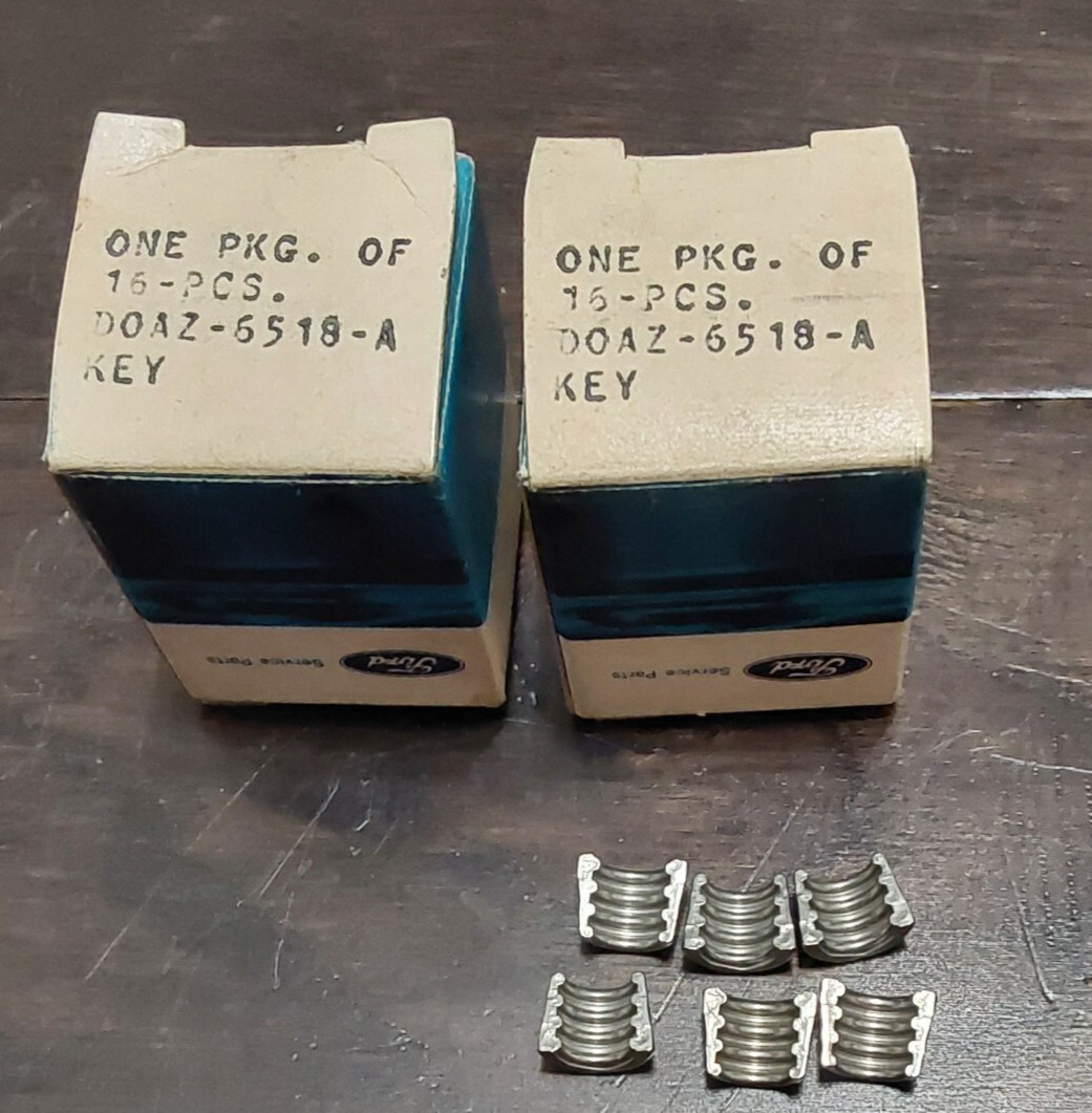 22 Ford OEM D0AZ-6518-A Key Valve Spring Retainers. One Box of 16 one Box of 6