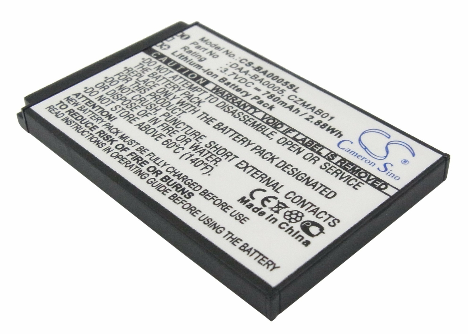 780mAh Battery For Creative Zen Micro Photo,DAA-BA0005,CZMAB01,BA20603R69900